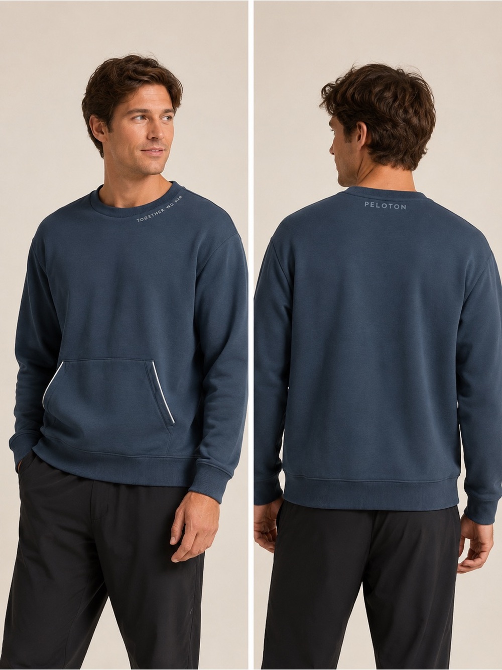 Peloton Crewneck‎ Sweatshirt in Deep Teal-Blue